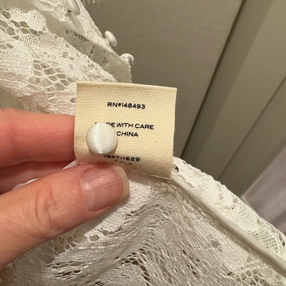 NWOT Doen Fleurance Buttondown Blouse in Salt, Size M - Picture 6 of 6